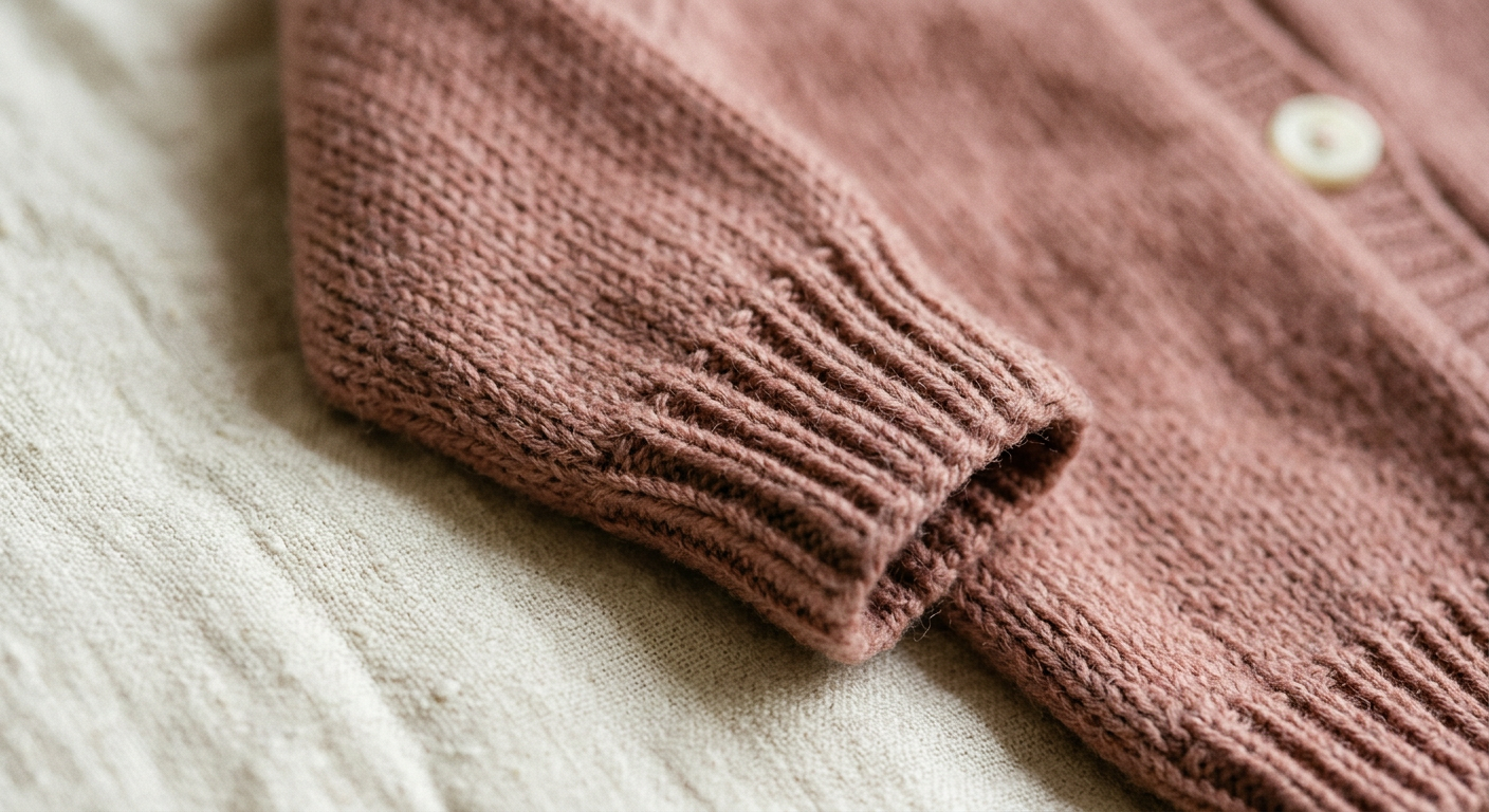 Sleeve and cuff detail of The Rose Jumper